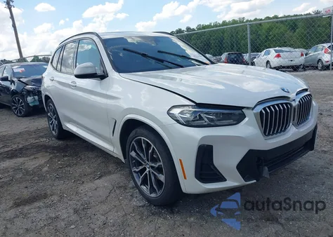 2022 BMW X3 xDrive30I из США, поврежденный, VIN 5UX53DP08N9M12047